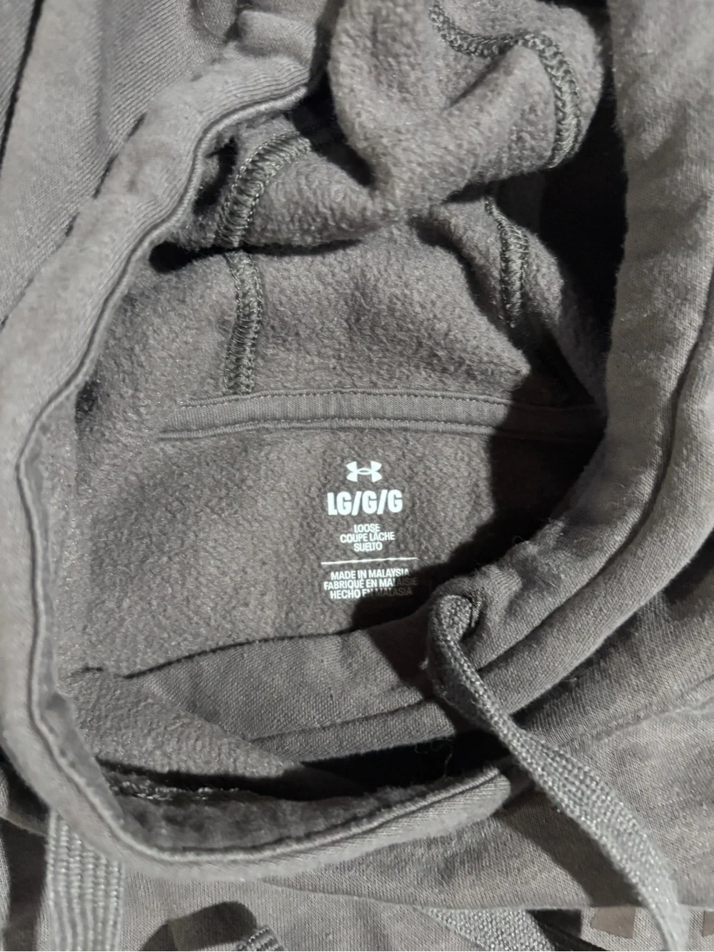 Under Armour large brown hoodie